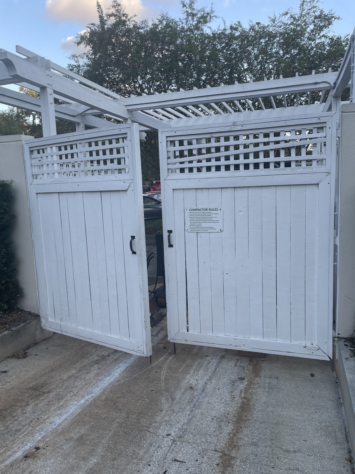 After: Gate and enclosure rebuild