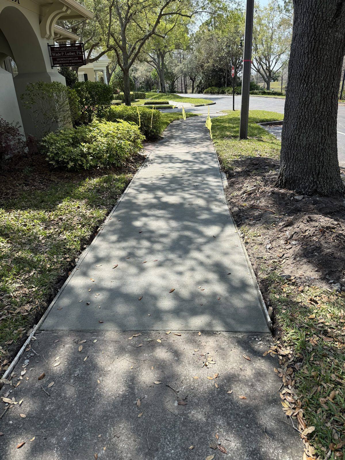 After: Concrete sidewalk replacement
